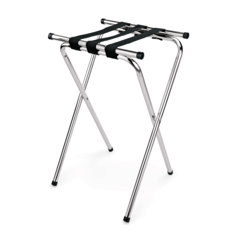 Tablettablage, 39 x 46,5 x 82 cm, verchromt, Nylon