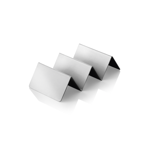 Snackpresenter mit 2 Ablagen, 21 x 10 x 5 cm, Edelstahl