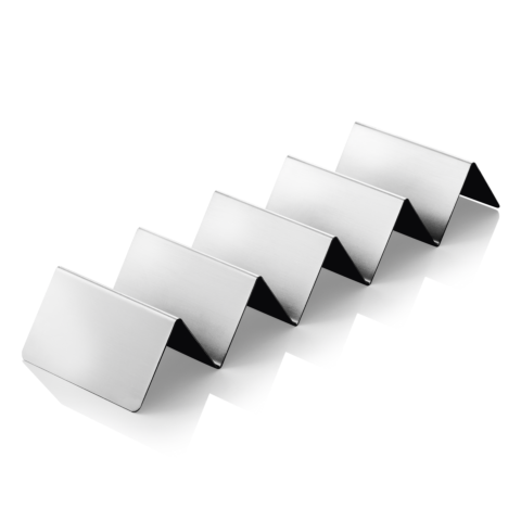 Snackpresenter mit 4 Ablagen, 35 x 10 x 5 cm, Edelstahl