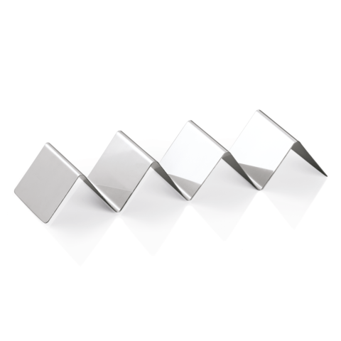 Snackpresenter mit 3 Ablagen, 28 x 8 x 4,5 cm, Chromnickelstahl
