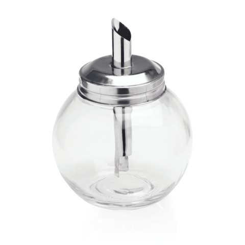 Zuckerspender Set, 260 ml, Ø 8,5 cm, Set á 6 Stück, Edelstahl, Glas