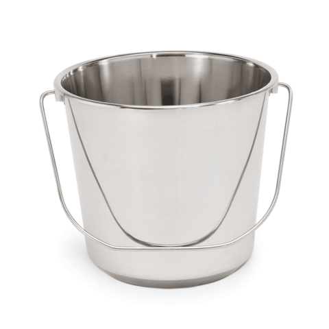 Eimer, Ø 27,5 cm, 10 Liter, Chromnickelstahl
