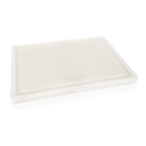 Schneidbrett mit Saftrille, 40 x 25 x 2 cm, Polyethylen