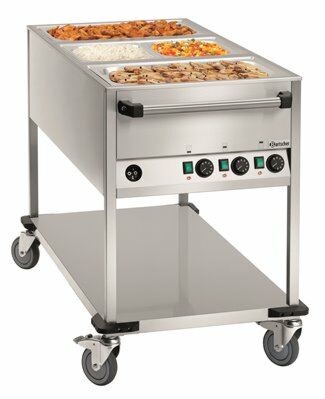 Bartscher Speisenausgabewagen WB3110, 3 x 1/1 GN, Wasserbeheizt-Gastro-Germany