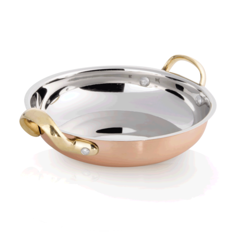 Servierpfanne STEEL & STYLE AMBER, Ø 18 cm, 750 ml, Kupfer, Messing, Chromnickelstahl