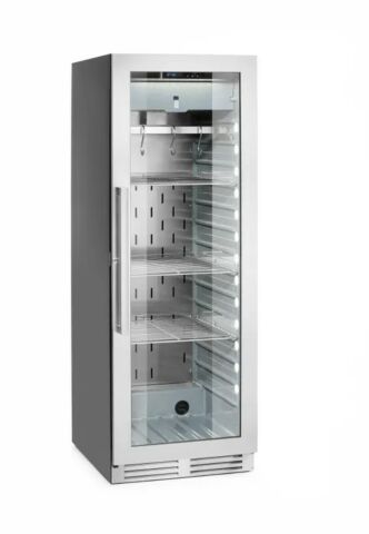 HENDI Fleischreifeschrank 352 L – Dry Ager mit UVC-Sterilisation - seitliche Ansicht