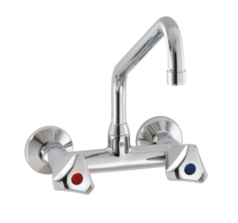 STYL Knebel-Mischbatterie mit Schwenkhahn 1/2 Zoll Wasseranschluß