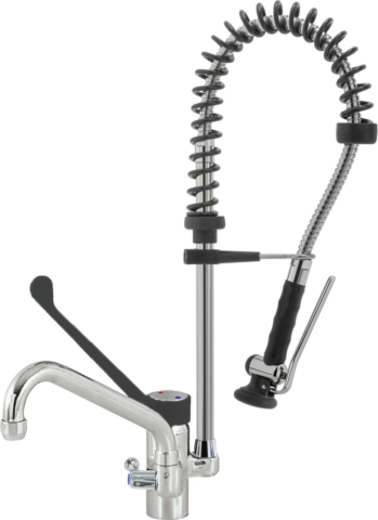 STYL SHRINK Geschirrwaschbrause Schwenkhahn und BEST-Semi LOW-FLOW Brausekopf
