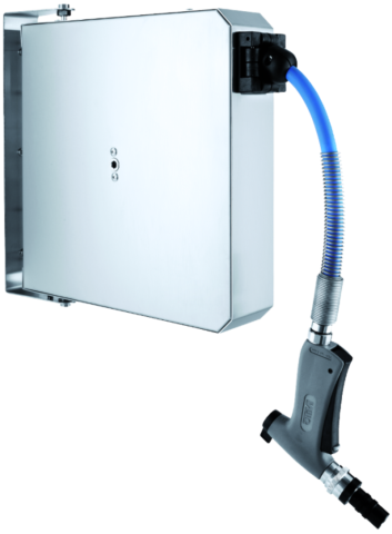 Waschbrause mit 6 m Schlauch Schlauchaufroller, Handbrause