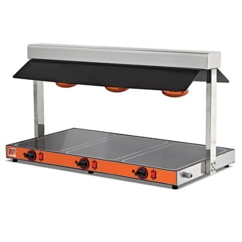 MASTRO Warmhalteplatte 3x GN 1/1 mit 3 Halogenlampen