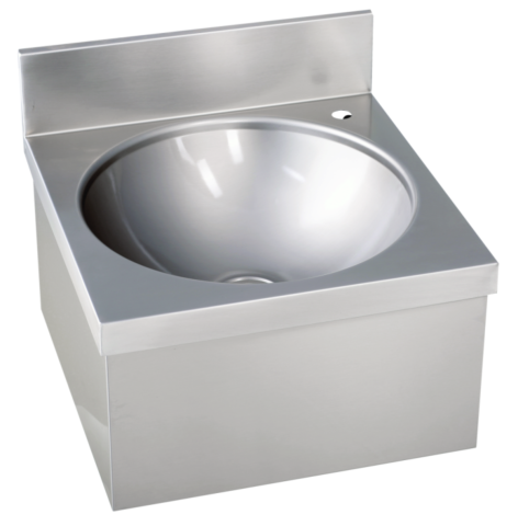 Handwaschbecken eckige Form ohne Mischbatterie BxTxH 40x40x24cm