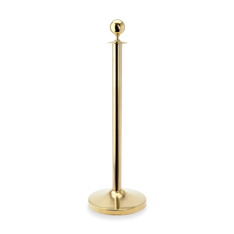 Abgrenzungspfosten Kugel Set CLASSIC, goldfarben, Set á 2 Stück, Edelstahl