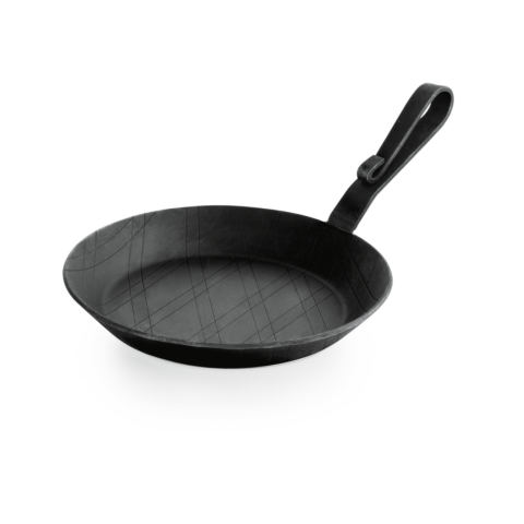 Brat-/Servierpfanne Iron Pan 22, mit gebogenemHakenstiel, Ø 24 cm, Eisen-Gastro-Germany