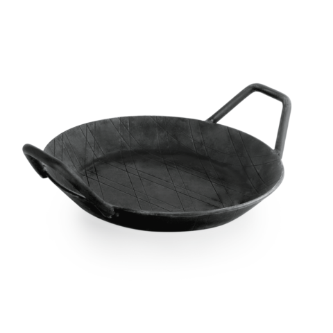 Brat-/Servierpfanne Iron Pan 22, mit 2 Seitengriffen, Ø 20 cm, Eisen-Gastro-Germany