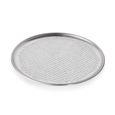 Pizzablech, Ø 33 cm, Perforierung Ø 6,5 mm, Aluminium-Gastro-Germany