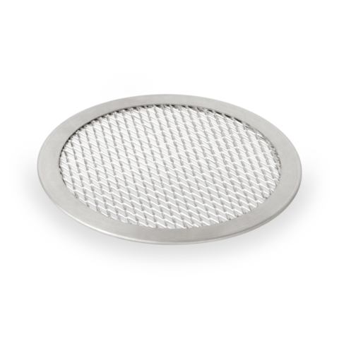 Pizza Screen Set, Ø 45 cm, Perforierung 8 x 4 mm, Set á 10 Stück, Aluminium