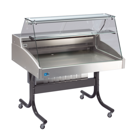 Mehrzweck-Kühlvitrine Delicious 1000 mit geradem Glasaufbau