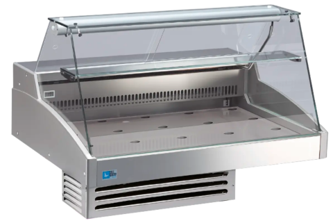 Mehrzweck-Kühlvitrine Delicious 1250 mit geradem Glasaufbau