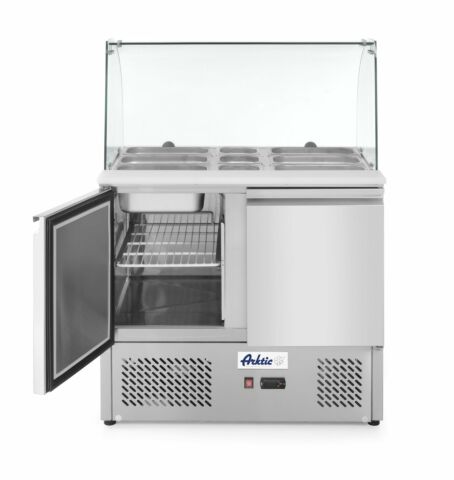 ARKTIC Kühltisch zweitürig Glasdisplay 300L