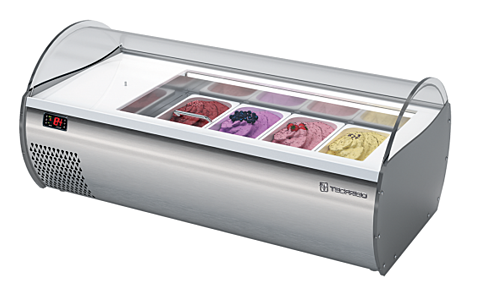 KBS Aufsatz-Eissvitrine ASV Eis 4, Breite 1075 mm