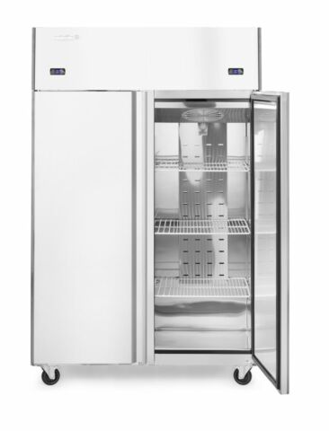 Arktic Edelstahl Kühl- und Gefrierschrank Profi Line 420 + 420 Liter