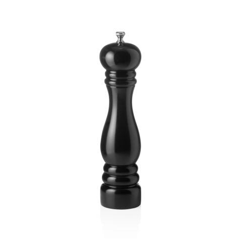 Salzmühle mit Keramikmahlwerk CLASSIC MILL, Höhe 25 cm, schwarz glänzend, Holz