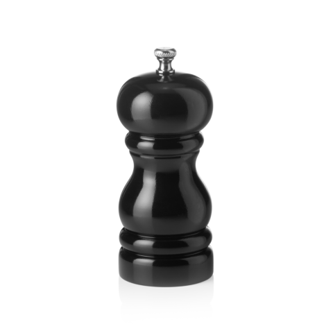 Pfeffermühle mit Keramikmahlwerk CLASSIC MILL, Höhe 11 cm, schwarz glänzend, Holz