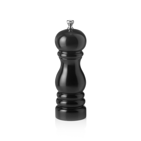 Pfeffermühle mit Keramikmahlwerk CLASSIC MILL, Höhe 15 cm, schwarz glänzend, Holz