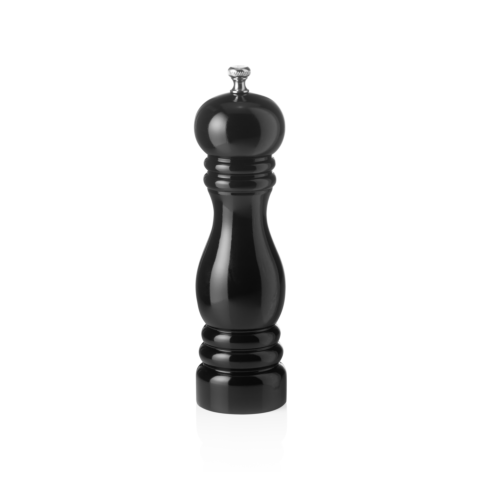 Pfeffermühle mit Keramikmahlwerk CLASSIC MILL, Höhe 20 cm, schwarz glänzend, Holz