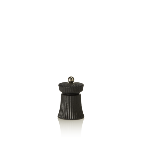 Pfeffermühle mit Carbonstahl Mahlwerk IRON CRUSH, Höhe 9,5 cm, schwarz, Gusseisen