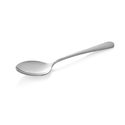 Menülöffel Set CELESTE, 21 cm, mit strukturierter Oberfläche, Set á 12 Stück, Chromstahl 18/0