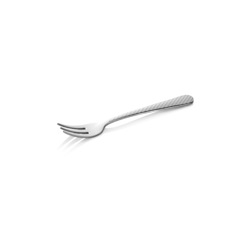Kuchengabel Set CELESTE, 14,5 cm, mit strukturierter Oberfläche, Set á 12 Stück, Chromstahl 18/0