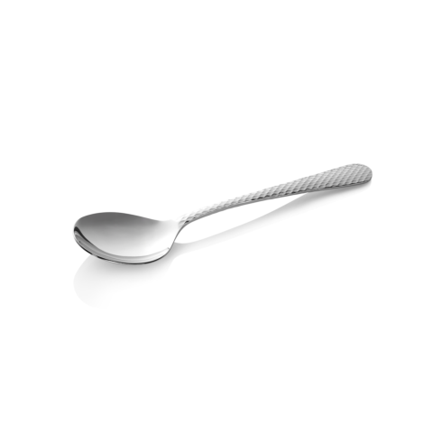 Suppenlöffel Set CELESTE, 18 cm, mit strukturierter Oberfläche, Set á 12 Stück, Chromstahl 18/0