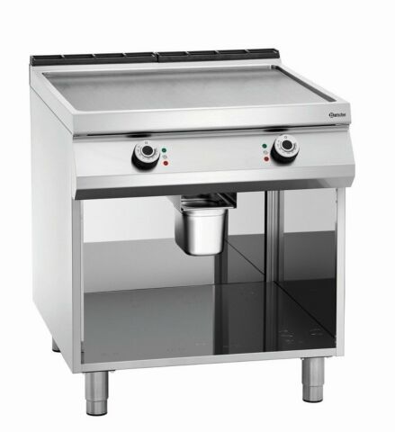Bartscher Elektro-Griddleplatte, glatt, 800x900x900-950mm, 15 kW-Gastro-Germany