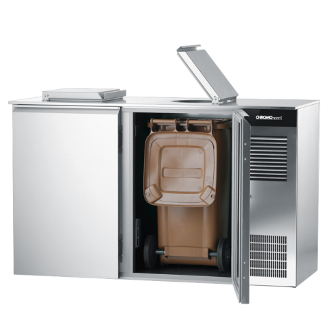 ABFALLKÜHLER 2 x 240 L, STECKERFERTIG - 1710x870x1222 mm