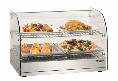 Bartscher Heiße Theke 5200 für heiße Speisen, Hebetüren, 230V-Gastro-Germany