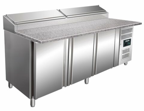 SARO Pizza Belegstation, Granitarbeitsplatte, 1/3 GN SH 2000mm