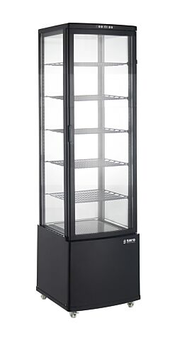 SARO Kühvitrine LEO, schwarz