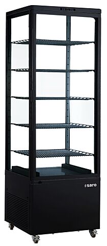 SARO Kühlvitrine LENN, schwarz