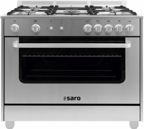 SARO Gas-Herd 5 Brenner mit Gasbackofen TS95C71X