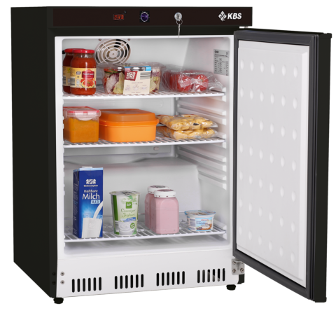 KBS Umluft Gewerbekühlschrank KBS 202 U Black Line, 129L