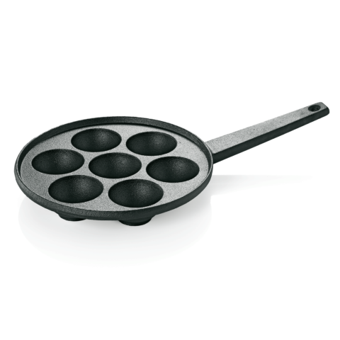 Poffertjespfanne, Ø 20,5 cm für 7 Poffertjes, Gusseisen