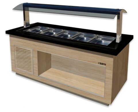 SARO Heißes Buffet für 5x 1/1 GN, PREMIUM LINE SB-H200 OAK