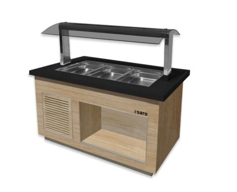 SARO Salatbar für 3x 1/1 GN, PREMIUM LINE SB-K130 OAK