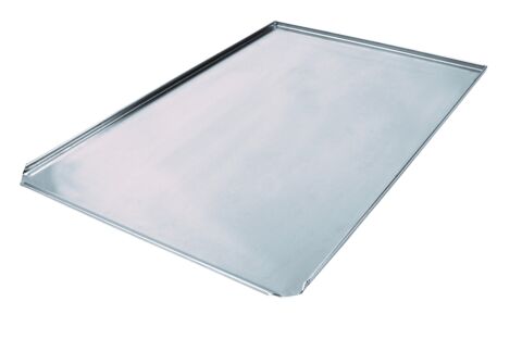 SCHNEIDER Backblech 600 x 400 mm, Aluminium, 1 kurze Seite offen 45°