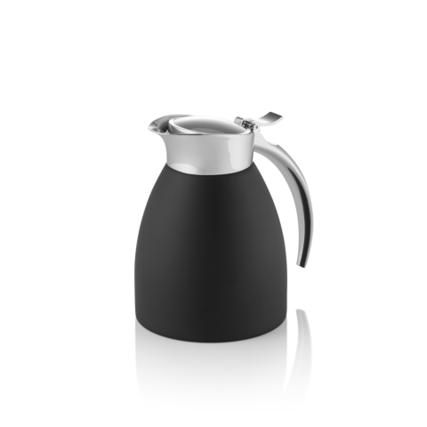 Isolierkanne, 0,3 Liter, Ø 10,5 cm, Höhe 13,5 cm, schwarz, Chromnickelstahl 18/8