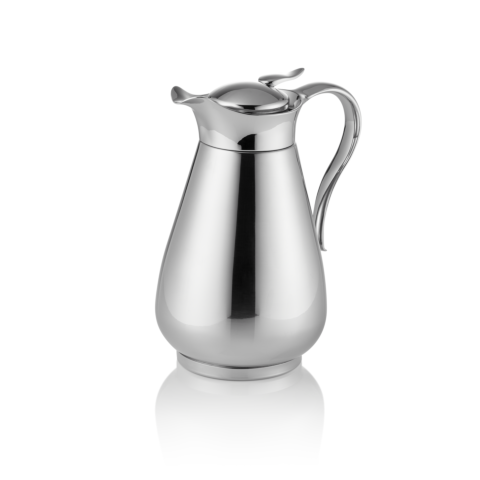 Isolierkanne, 0,6 Liter, Ø 10,5 cm, Höhe 10,5 cm, Chromnickelstahl 18/8