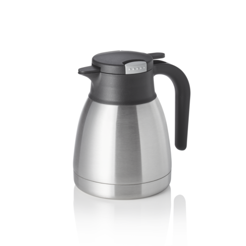 Isolierkanne Skipper, 1,0 Liter, Ø 14 cm, Höhe 19 cm, doppelwandig, Chromnickelstahl