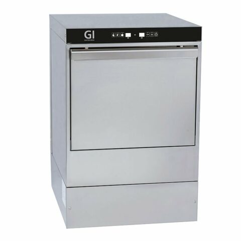 Gastro-Inox Glasspülmaschine, Dosierpumpen, Ablaufpumpe, Zerbrechender Tank, 50x50cm, 230V