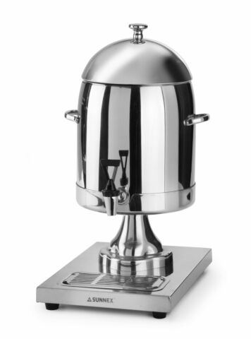 Milchspender mit Eiszylinder 10,5 l Edelstahl